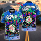BlueJose Darts Skateboard Graffiti King Style Personalized Name, Team Name Shirt (4 Colors)