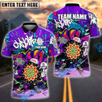 BlueJose Darts Hit the Target Graffiti Style Personalized Name, Team Name Shirt (4 Colors)