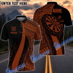 BlueJose Darts Tribal Pattern Personalized Name, Team Name Pocket Shirt (4 Colors)
