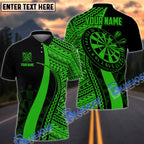 BlueJose Darts Tribal Pattern Personalized Name, Team Name Pocket Shirt (4 Colors)
