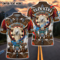 BlueJose Darts Native American Skull Personalized Name, Team Name Shirt