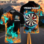 BlueJose Darts Double Fire Personalized Name, Team Name Shirt (4 colors)