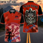 BlueJose Darts Skull Joker Personalized Name, Team Name Shirt (4 Colors)