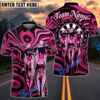 BlueJose Darts Sexy Lady Personalized Name, Team Name Shirt (4 Colors)