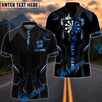 BlueJose Darts Luxury Modern Golden Circuit Board Style Customized Name, Team Name 3D Shirt (4 Colors)