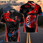 BlueJose Darts Gold Black 3D Dartboard Design Customized Name, Team Name 3D Shirt (4 Colors)