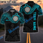 BlueJose Darts Maori Tribal Golden Customized Name, Team Name 3D Shirt (4 Colors)