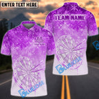 BlueJose Darts Frozen Ice Magic Multicolor Options Personalized Name Shirt (4 Colors)