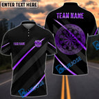 BlueJose Darts Basic Metalic Line Multicolor Options Personalized Name Shirt (6 Colors)