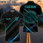 BlueJose Darts Basic Metalic Line Multicolor Options Personalized Name Shirt (6 Colors)