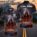 BlueJose Darts Wizard Skull Magic Multicolor Options Personalized Name Shirt (6 Colors)