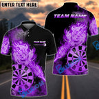 BlueJose Darts God Fire Arrow Multicolor Options Personalized Name Shirt (4 Colors)