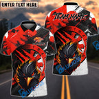 BlueJose Darts Angry Burning Eagle Multicolor Options Personalized Name Shirt (4 Colors)