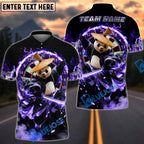 BlueJose Darts Fire Panda Samurai Dartboard Personalized Name, Team Name Unisex Shirt (4 Colors)