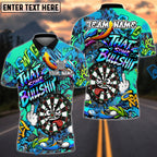 BlueJose Darts Funny Dartboard Cartoon Graffiti Style That's Some Bullshit Personalized Name, Team Name Unisex Shirt (4 Colors)