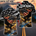 BlueJose Darts Patriotic King American Eagle Personalized Name Shirt