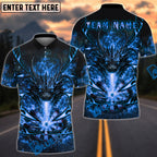 BlueJose Darts Angry Flame Breath Dragon Dartboard Design Personalized Name, Team Name Unisex Shirt (4 Colors)