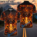 BlueJose Darts Angry Flame Breath Dragon Dartboard Design Personalized Name, Team Name Unisex Shirt (4 Colors)