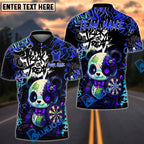 BlueJose Darts Scary Cute Panda With Dartboard Design Personalized Name, Team Name Unisex Shirt (4 Colors)