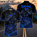 BlueJose Darts Dark Crow With Dart Design Personalized Name, Team Name Unisex Shirt (4 Colors)