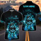 BlueJose Darts Flaming Cool Cartoon Dart Design Personalized Name, Team Name Unisex Shirt (4 Colors)