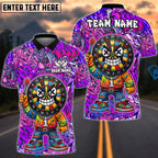 BlueJose Darts Cool Dartboard Graffiti X-eyes Design Personalized Name, Team Name Unisex Shirt (4 Colors)