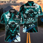 BlueJose Darts Minotaur Bullseye Blood Splatter Multicolor Options Personalized Name Shirt (4 Colors)