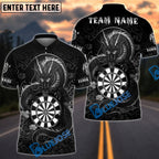 BlueJose Darts Dragon Asian With Dartboard Design Personalized Name, Team Name Unisex Shirt (6 Colors)