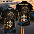BlueJose Darts Dragon Asian With Dartboard Design Personalized Name, Team Name Unisex Shirt (6 Colors)