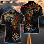 BlueJose Darts Deadly Aim Reaper Personalized Name, Team Name Unisex Shirt (6 Colors)