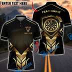 BlueJose Darts Elite Golden Shield Personalized Name, Team Name Unisex Shirt (6 Colors)