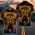 BlueJose Darts Skull Flame Deer Dartboard Personalized Name, Team Name Unisex Shirt (6 Colors)