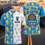 BlueJose Darts I'm A Darts And Beer Kinda Girl Personalized Name, Team Name Unisex Shirt (4 Colors)