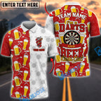 BlueJose Darts I'm A Darts And Beer Kinda Girl Personalized Name, Team Name Unisex Shirt (4 Colors)