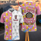 BlueJose Darts I'm A Darts And Beer Kinda Girl Personalized Name, Team Name Unisex Shirt (4 Colors)