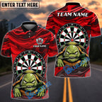 BlueJose Darts Grumpy Turtle Personalized Name, Team Name Unisex Shirt (4 Colors)