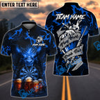 BlueJose Darts Beer Dragon With Dartboard Design Personalized Name, Team Name Unisex Shirt (4 Colors)