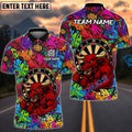 BlueJose Darts Graffiti Muscle Bull With Dartboard Design Personalized Name Shirt