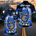 BlueJose Darts Graffiti Valentine Bear Dartboard Hug Love Power Art Personalized Name, Team Name Unisex Shirt (4 Colors)
