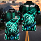 BlueJose Darts Thunder Ice Power Personalized Name, Team Name Unisex Shirt (4 Colors)