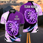 BlueJose Darts Tribal Pattern Burning Dartboard Personalized Name, Team Name Unisex Shirt (4 Colors)