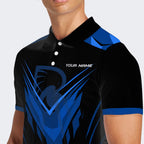 BlueJose Design Blue And Black Darts Personalized Name, Team Name Unisex Shirt