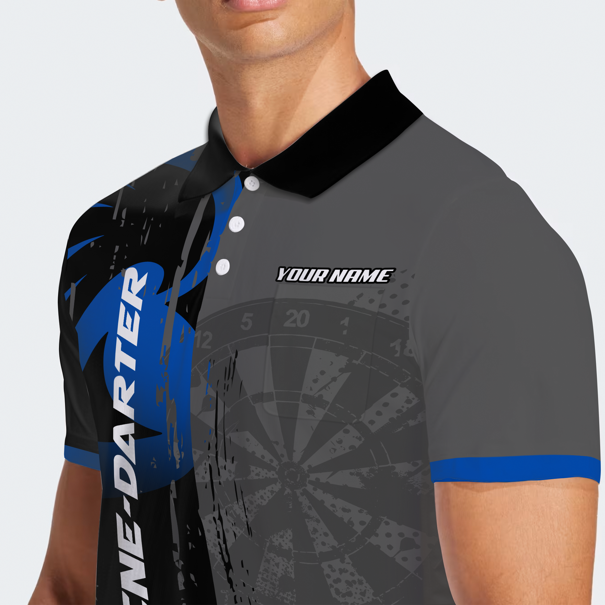 BlueJose Nine-Darter Personalized Name, Team Name Unisex Shirt