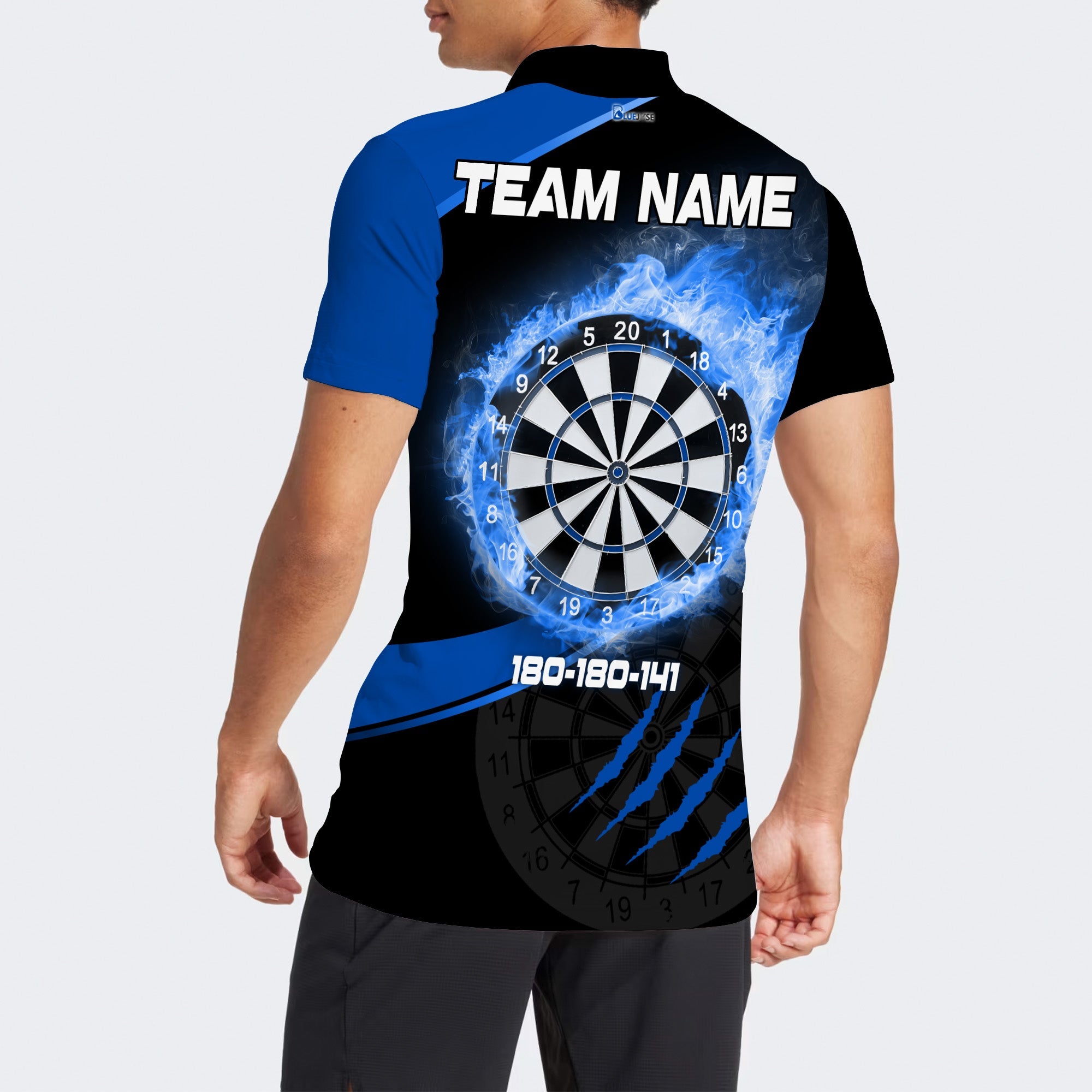 BlueJose Perfect Darts Dartboard Personalized Name, Team Name Unisex Shirt