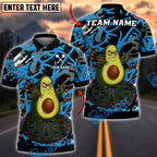 BlueJose Darts Funny Avocado Design Personalized Name, Team Name Unisex Shirt (4 Colors)