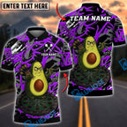 BlueJose Darts Funny Avocado Design Personalized Name, Team Name Unisex Shirt (4 Colors)