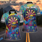 BlueJose Darts Graffiti Bear Neon Style Personalized Name Shirt