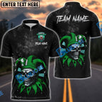BlueJose Darts Joker Skull Master Personalized Name, Team Name Shirt (4 Colors)