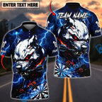 BlueJose Darts Pitbull Lightning Fury Dark Art Multicolor Options Personalized Name Shirt (4 Colors)