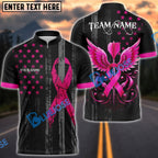 BlueJose Darts Pink Ribbon Breast Cancer Awareness Personalized Name Shirt